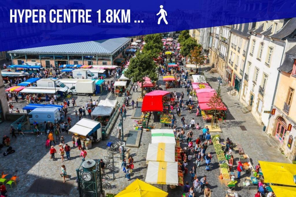 Auteuil • 4 Chambres • Wifi • Metro A 400M Rennes Exteriör bild